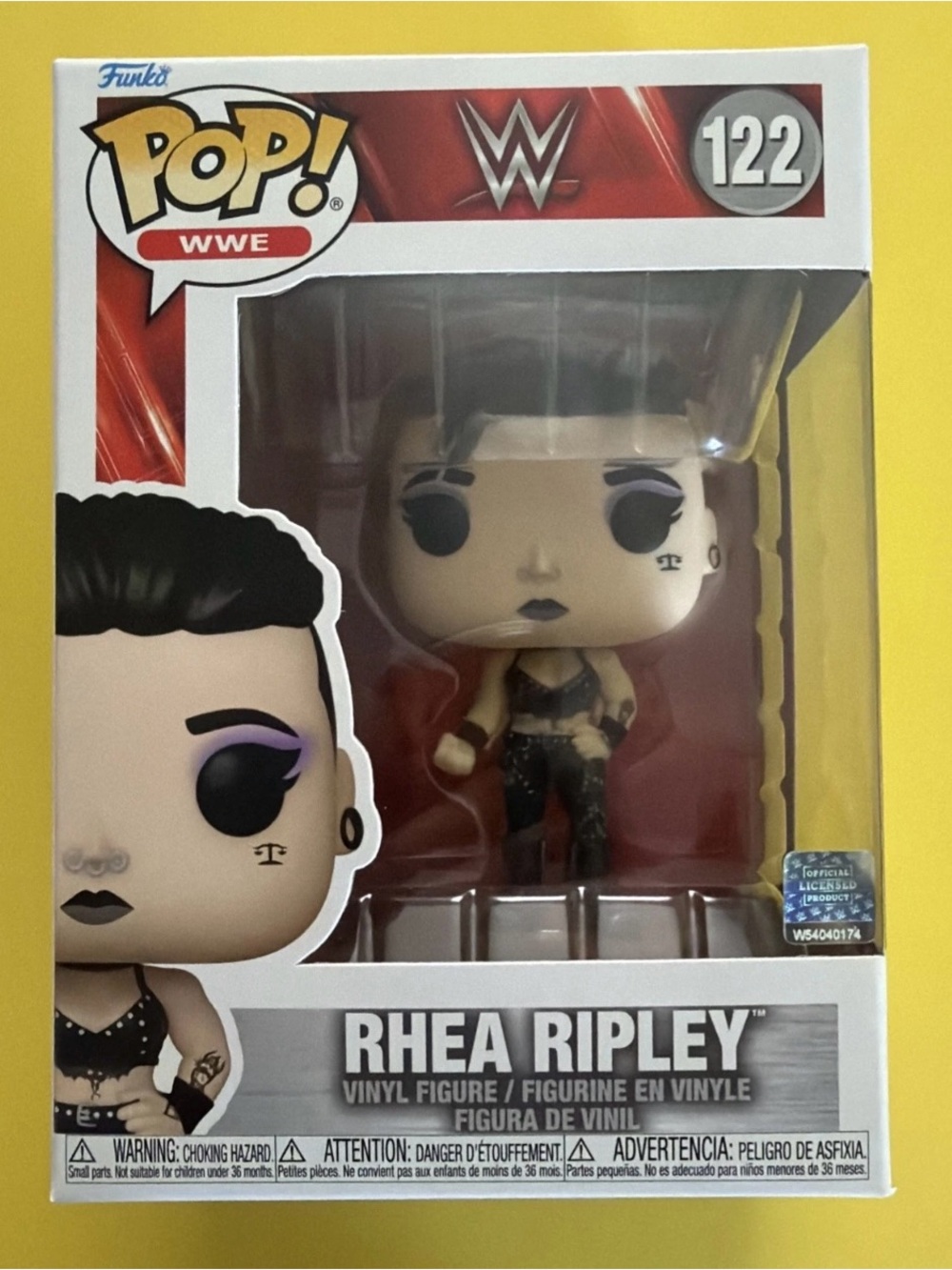 Funko Pop! WWE #122 Rhea Ripley Collectible Toy Figure With Protector